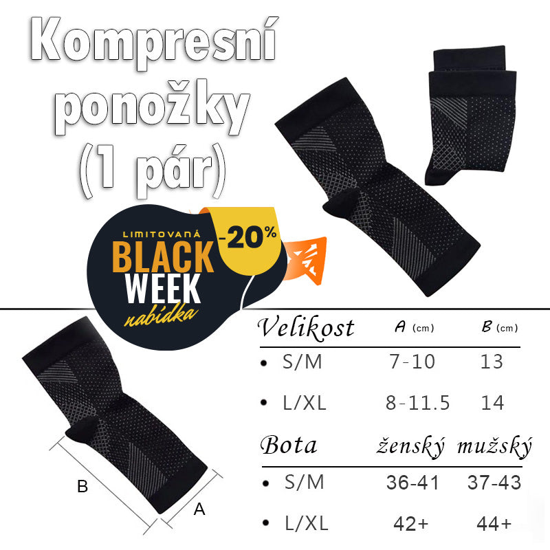 Kompresní ponožky - 1 pár
