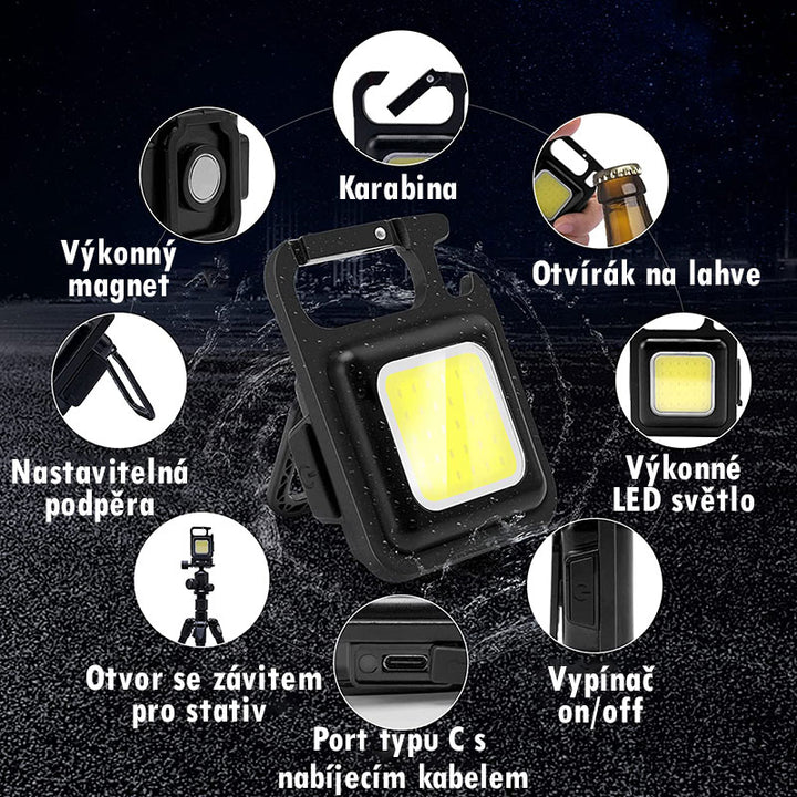 Svítilna LuminX na klíče