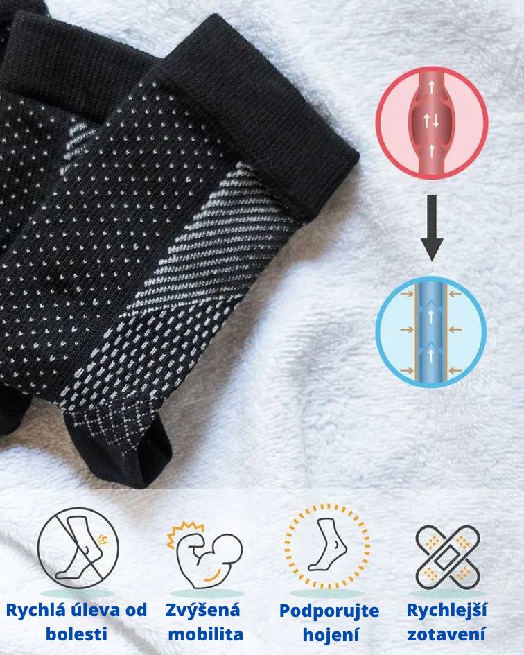 Kompresní ponožky - 1 pár
            